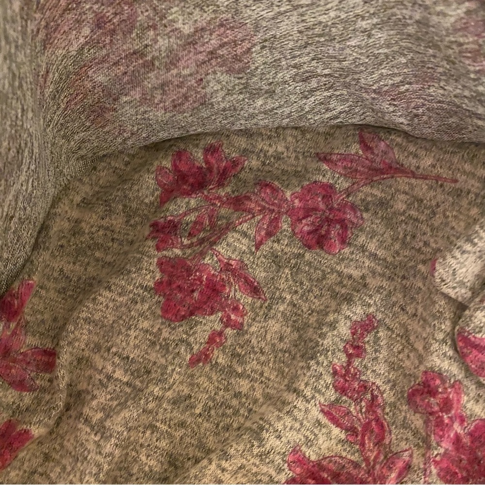 NWOT Girls XL Two Piece Grey Pink Floral Hacci Skirt Cardigan Set - Picture 14 of 15
